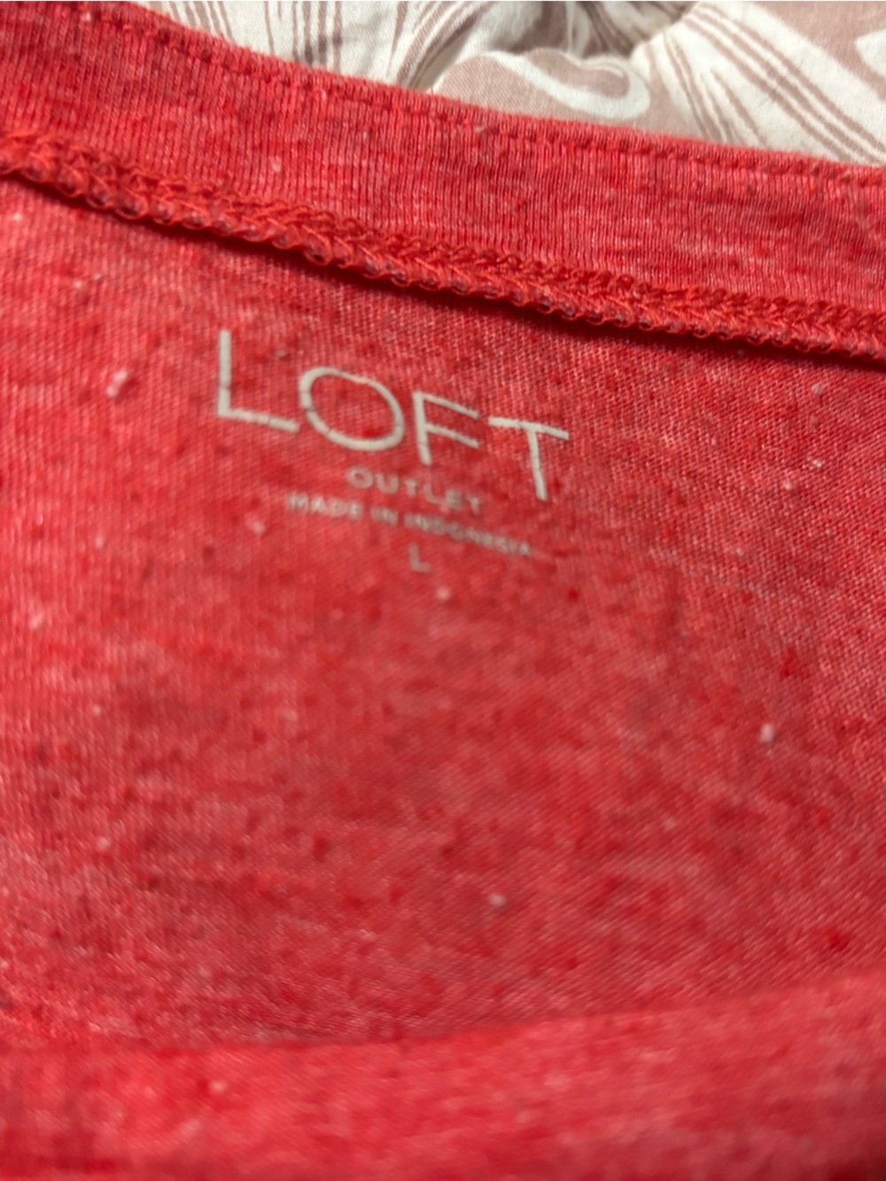LOFT Outlet Red Long Sleeve Tee